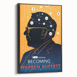 2010s Movie Poster Art – Vintage Becoming Warren Buffett Wall Print