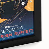 2010s Movie Poster Art – Vintage Becoming Warren Buffett Wall Print
