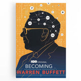 2010s Movie Poster Art – Vintage Becoming Warren Buffett Wall Print