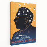 2010s Movie Poster Art – Vintage Becoming Warren Buffett Wall Print