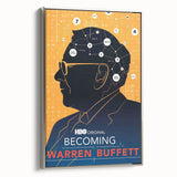 2010s Movie Poster Art – Vintage Becoming Warren Buffett Wall Print