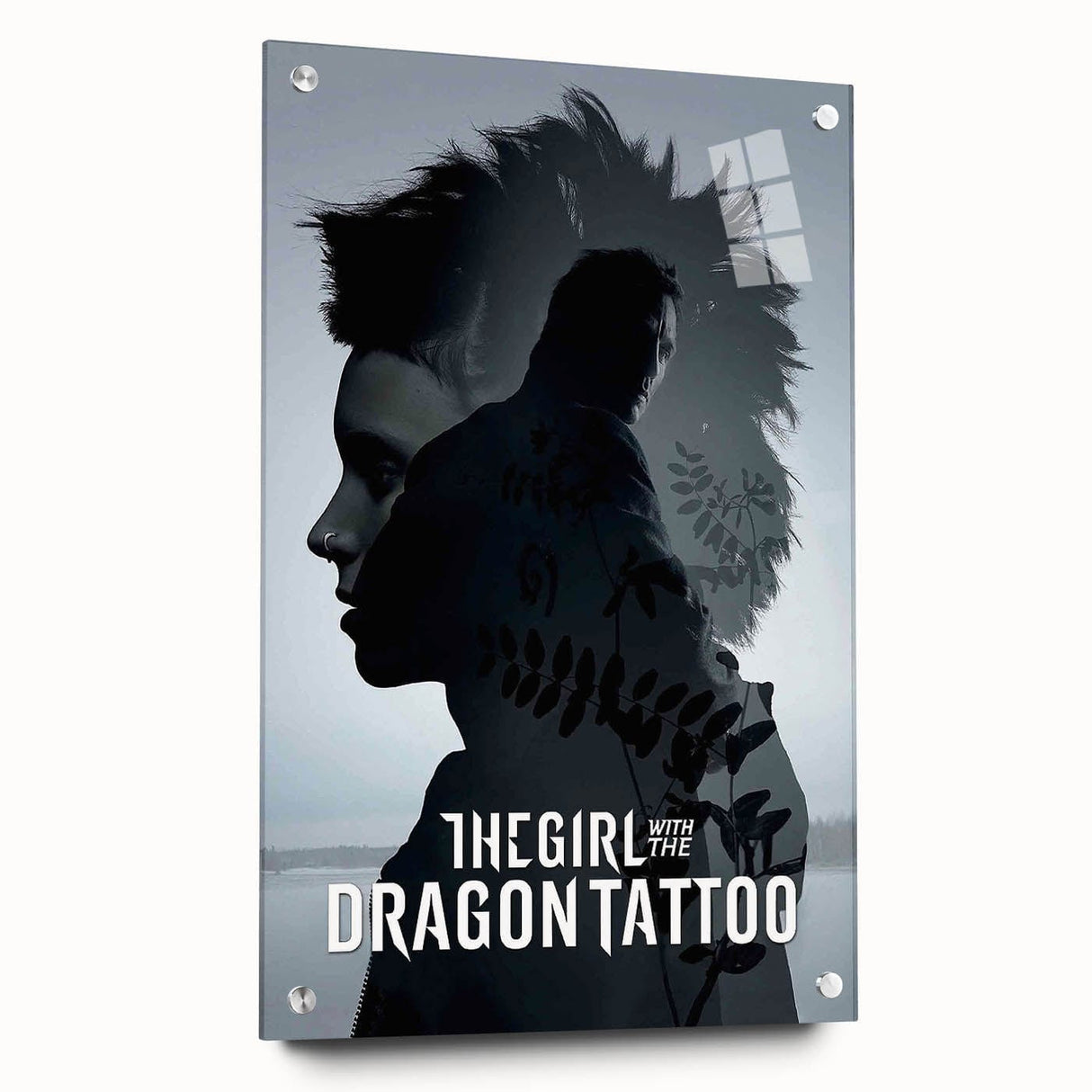Classic 2010s Movie Poster Art – Vintage The Girl with the Dragon Tattoo Print