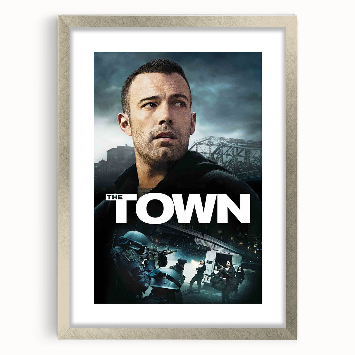 2010s Movie Poster Art - The Town Vintage Movie Poster Print