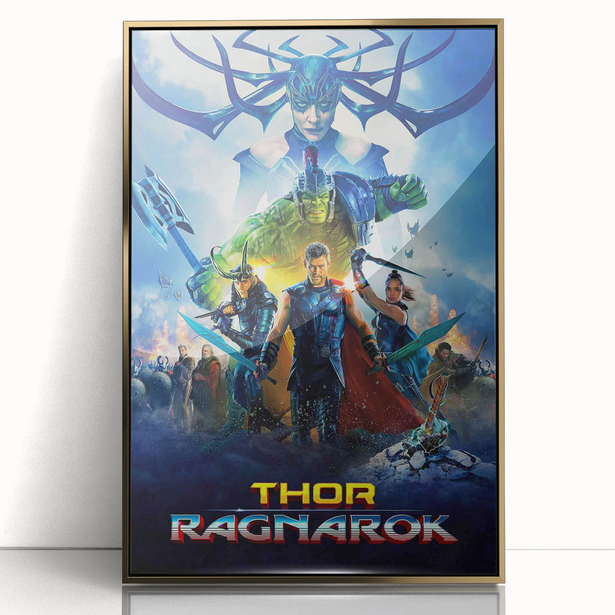 2010s Movie Poster Art - Thor: Ragnarok Vintage Movie Poster Print