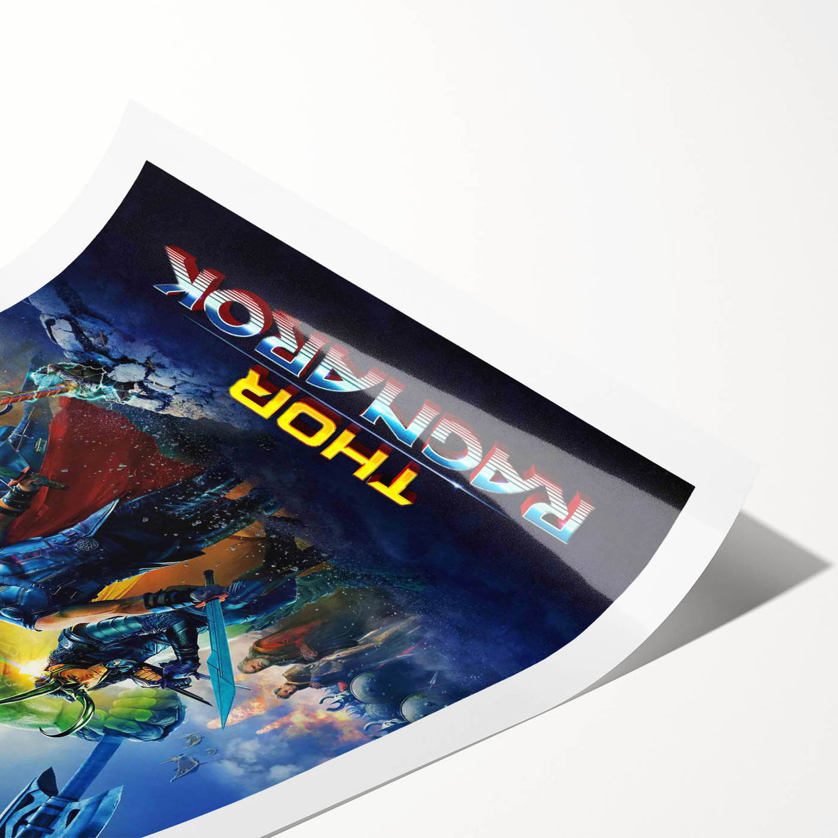 2010s Movie Poster Art - Thor: Ragnarok Vintage Movie Poster Print