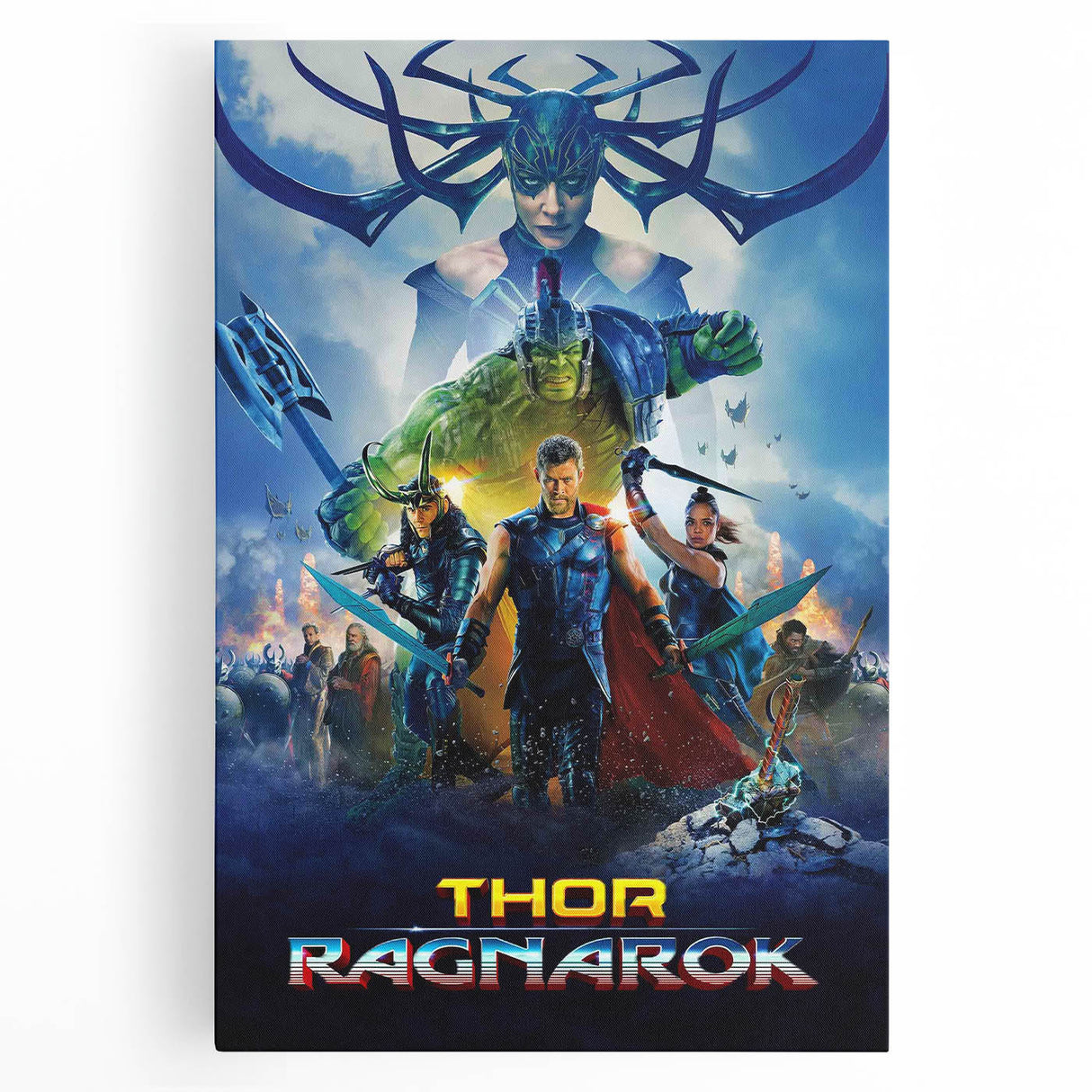 2010s Movie Poster Art - Thor: Ragnarok Vintage Movie Poster Print