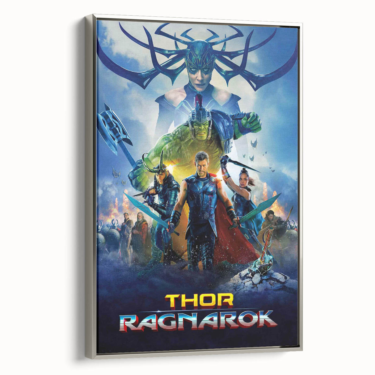 2010s Movie Poster Art - Thor: Ragnarok Vintage Movie Poster Print