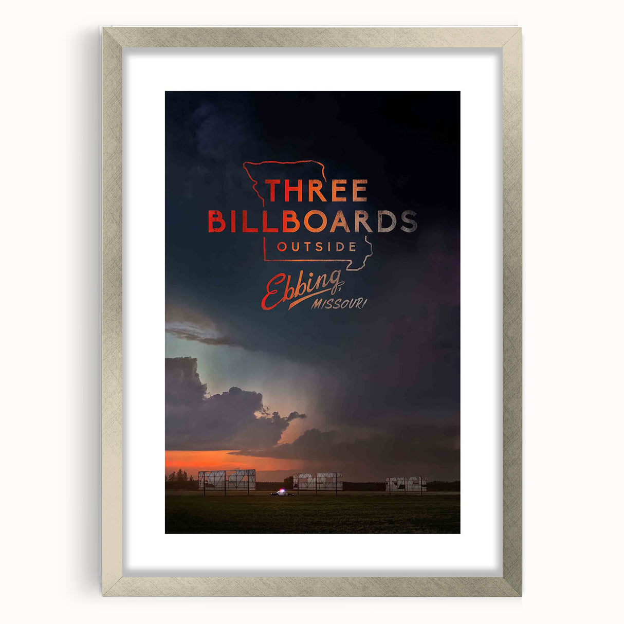 2010s Movie Poster Art - Three Billboards Vintage Movie Poster Print
