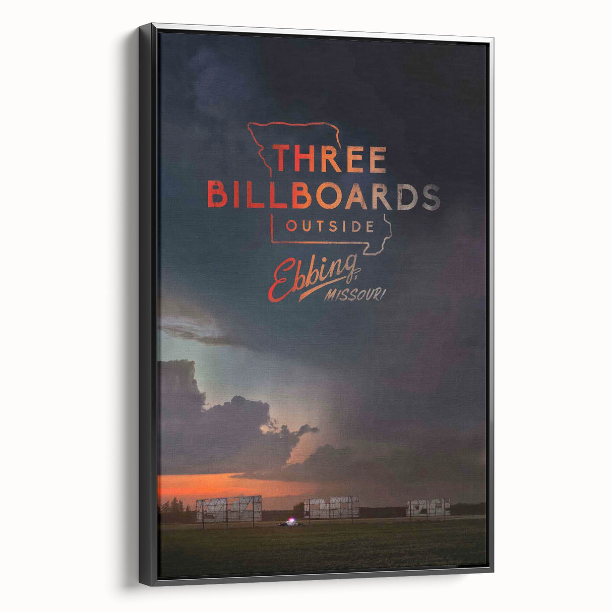 2010s Movie Poster Art - Three Billboards Vintage Movie Poster Print