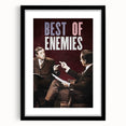 2010s Movie Poster Art - Best of Enemies Retro Vintage Film Print