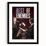 2010s Movie Poster Art - Best of Enemies Retro Vintage Film Print