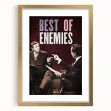 2010s Movie Poster Art - Best of Enemies Retro Vintage Film Print