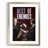 2010s Movie Poster Art - Best of Enemies Retro Vintage Film Print