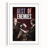 2010s Movie Poster Art - Best of Enemies Retro Vintage Film Print