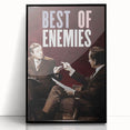 2010s Movie Poster Art - Best of Enemies Retro Vintage Film Print