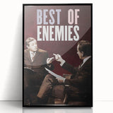 2010s Movie Poster Art - Best of Enemies Retro Vintage Film Print
