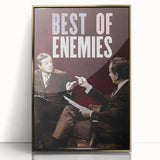 2010s Movie Poster Art - Best of Enemies Retro Vintage Film Print