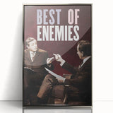 2010s Movie Poster Art - Best of Enemies Retro Vintage Film Print