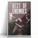 2010s Movie Poster Art - Best of Enemies Retro Vintage Film Print