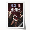 2010s Movie Poster Art - Best of Enemies Retro Vintage Film Print