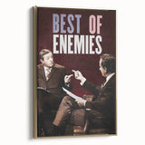 2010s Movie Poster Art - Best of Enemies Retro Vintage Film Print