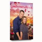 2020s Vintage Movie Poster - A Valentine's Match Retro Film Art
