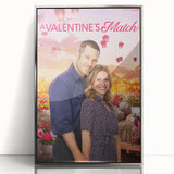 2020s Vintage Movie Poster - A Valentine's Match Retro Film Art