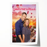 2020s Vintage Movie Poster - A Valentine's Match Retro Film Art