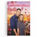 2020s Vintage Movie Poster - A Valentine's Match Retro Film Art