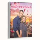 2020s Vintage Movie Poster - A Valentine's Match Retro Film Art