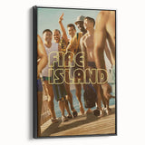 Fire Island 2020s Vintage Movie Poster Retro Comedy Film Art