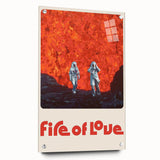 Fire of Love 2020s Vintage Movie Poster Retro Documentary Art