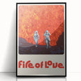 Fire of Love 2020s Vintage Movie Poster Retro Documentary Art