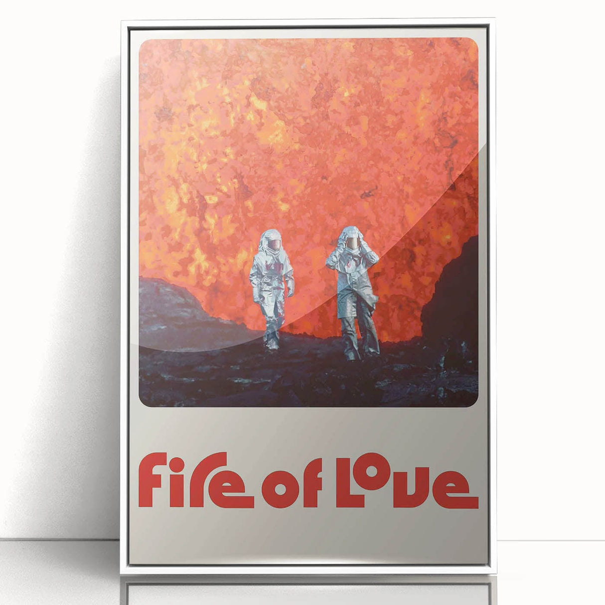 Fire of Love 2020s Vintage Movie Poster Retro Documentary Art