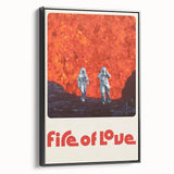 Fire of Love 2020s Vintage Movie Poster Retro Documentary Art