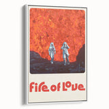 Fire of Love 2020s Vintage Movie Poster Retro Documentary Art