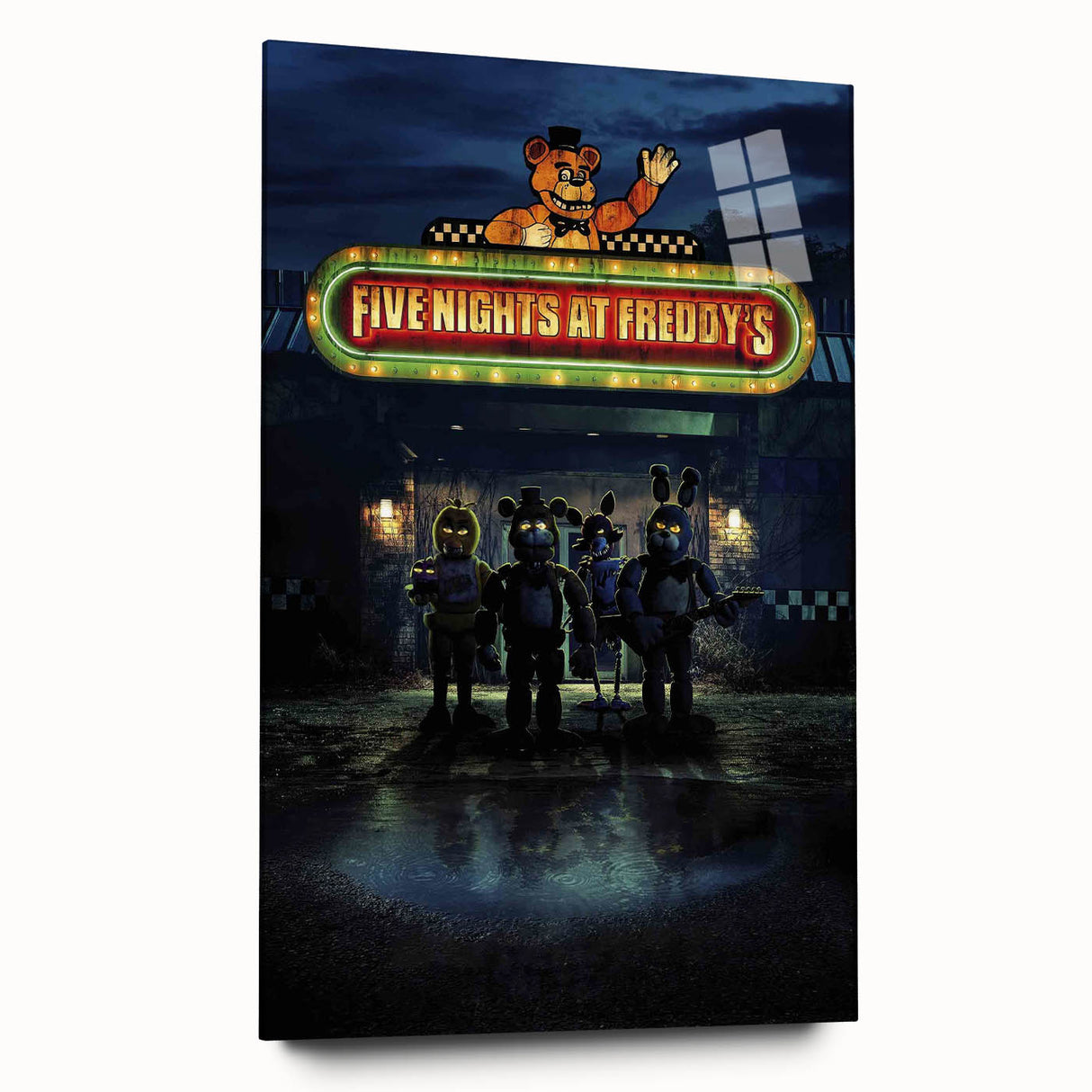 Five Nights at Freddy's 2020s Vintage Movie Poster Horror Art