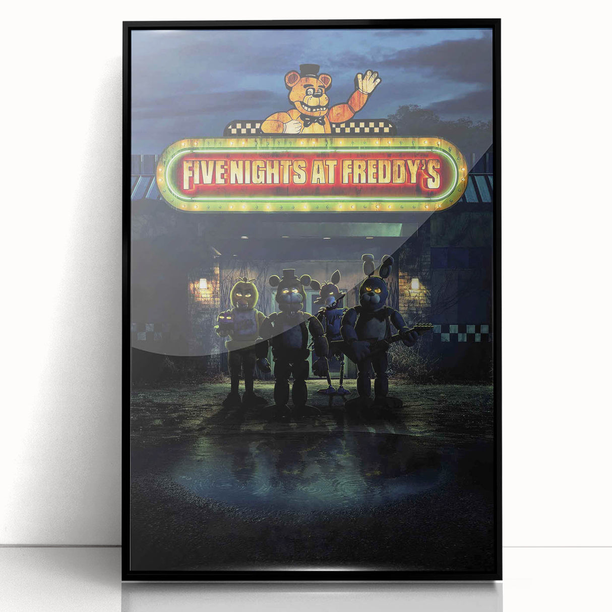 Five Nights at Freddy's 2020s Vintage Movie Poster Horror Art