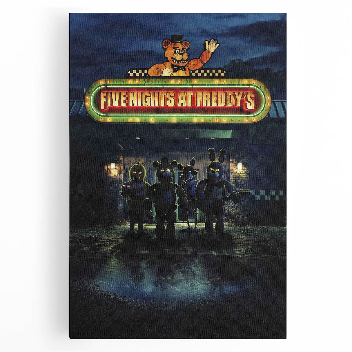 Five Nights at Freddy's 2020s Vintage Movie Poster Horror Art