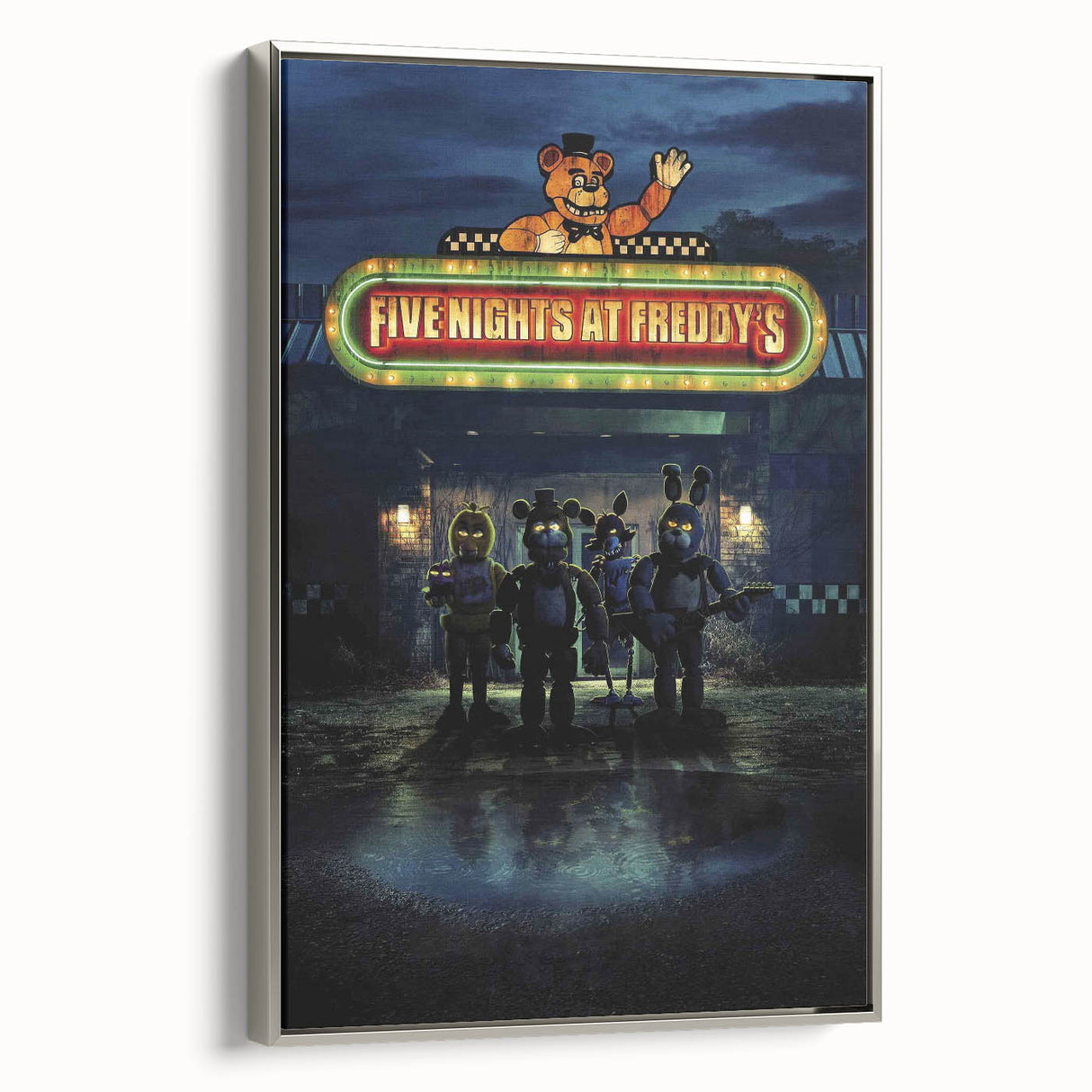 Five Nights at Freddy's 2020s Vintage Movie Poster Horror Art