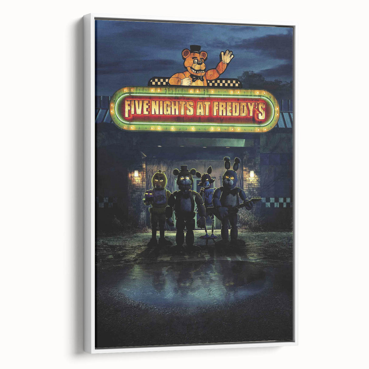 Five Nights at Freddy's 2020s Vintage Movie Poster Horror Art