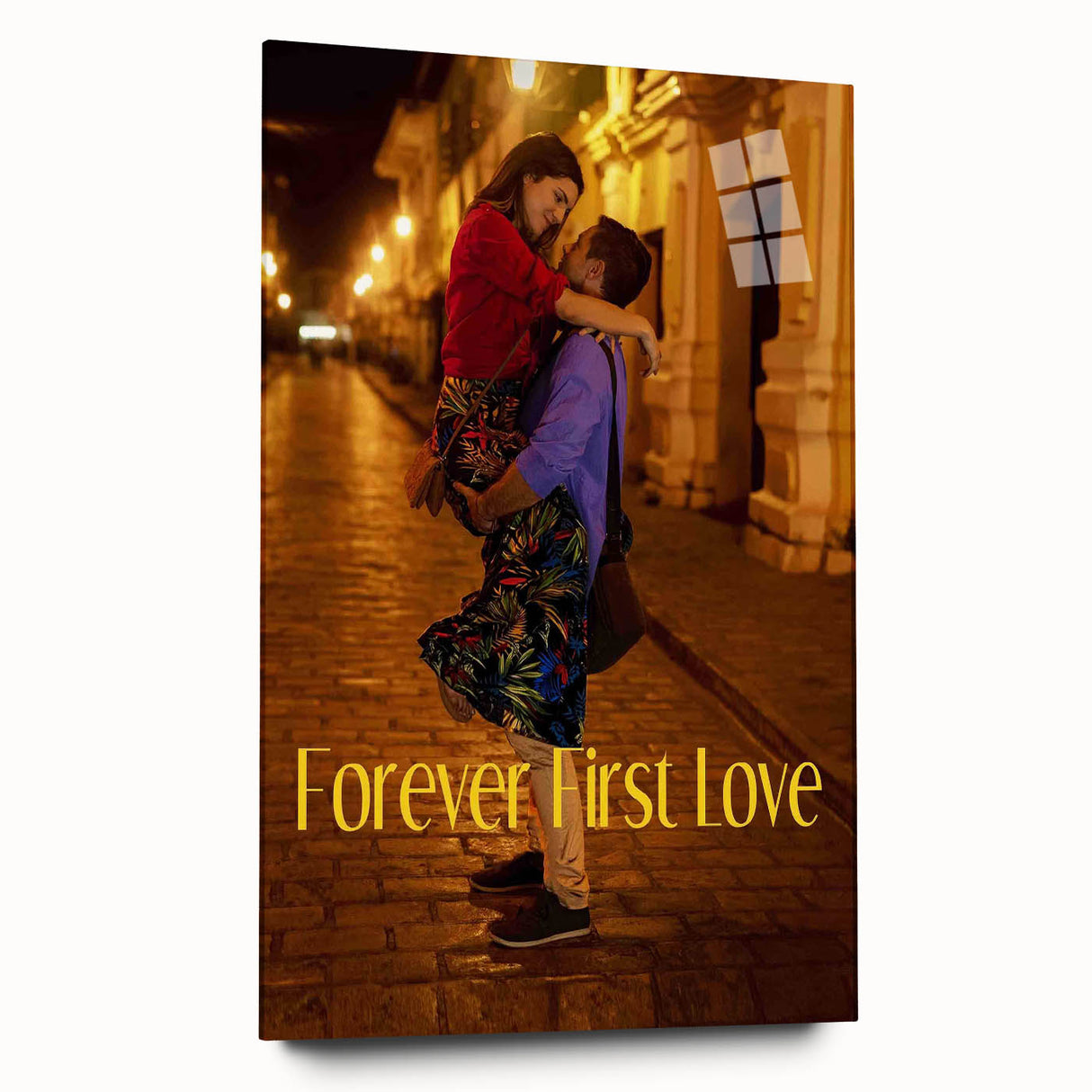 Forever First Love 2020s Vintage Movie Poster Retro Romance Art