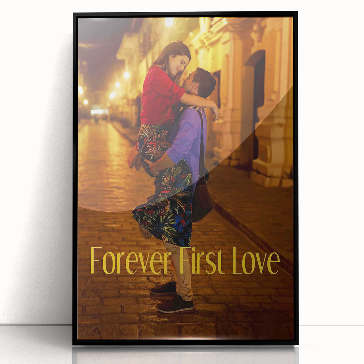 Forever First Love 2020s Vintage Movie Poster Retro Romance Art