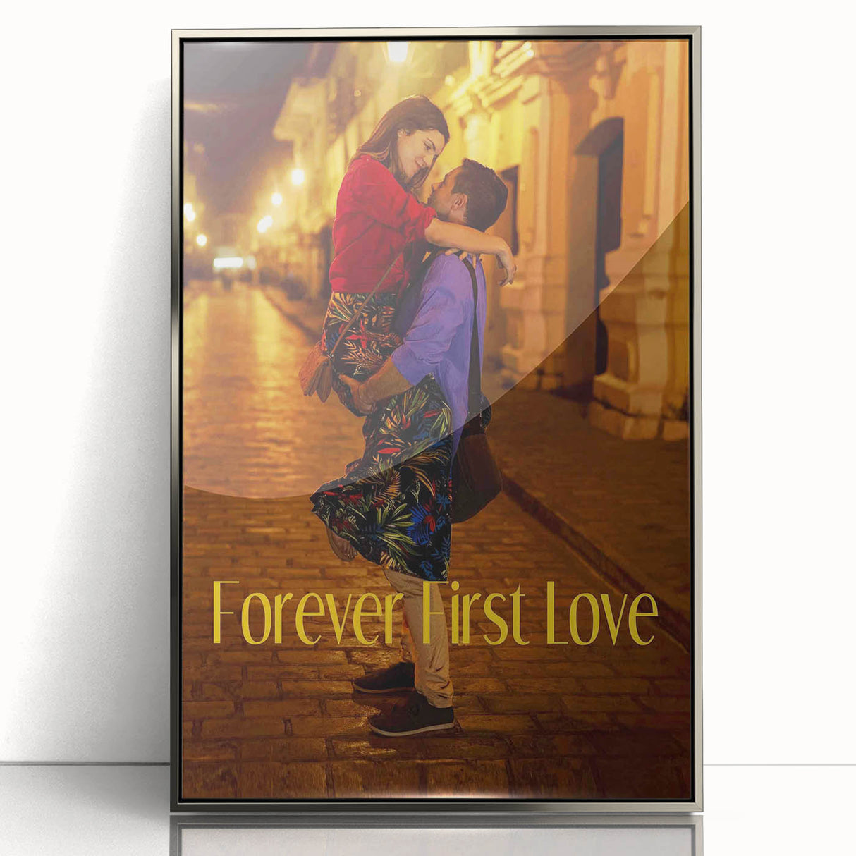 Forever First Love 2020s Vintage Movie Poster Retro Romance Art