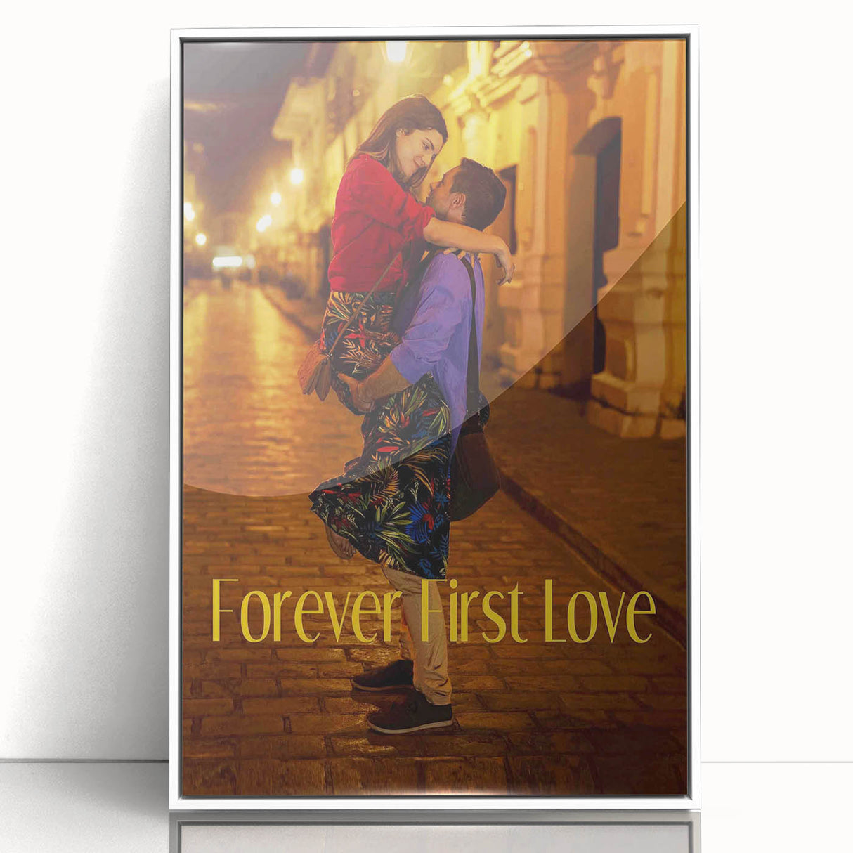Forever First Love 2020s Vintage Movie Poster Retro Romance Art