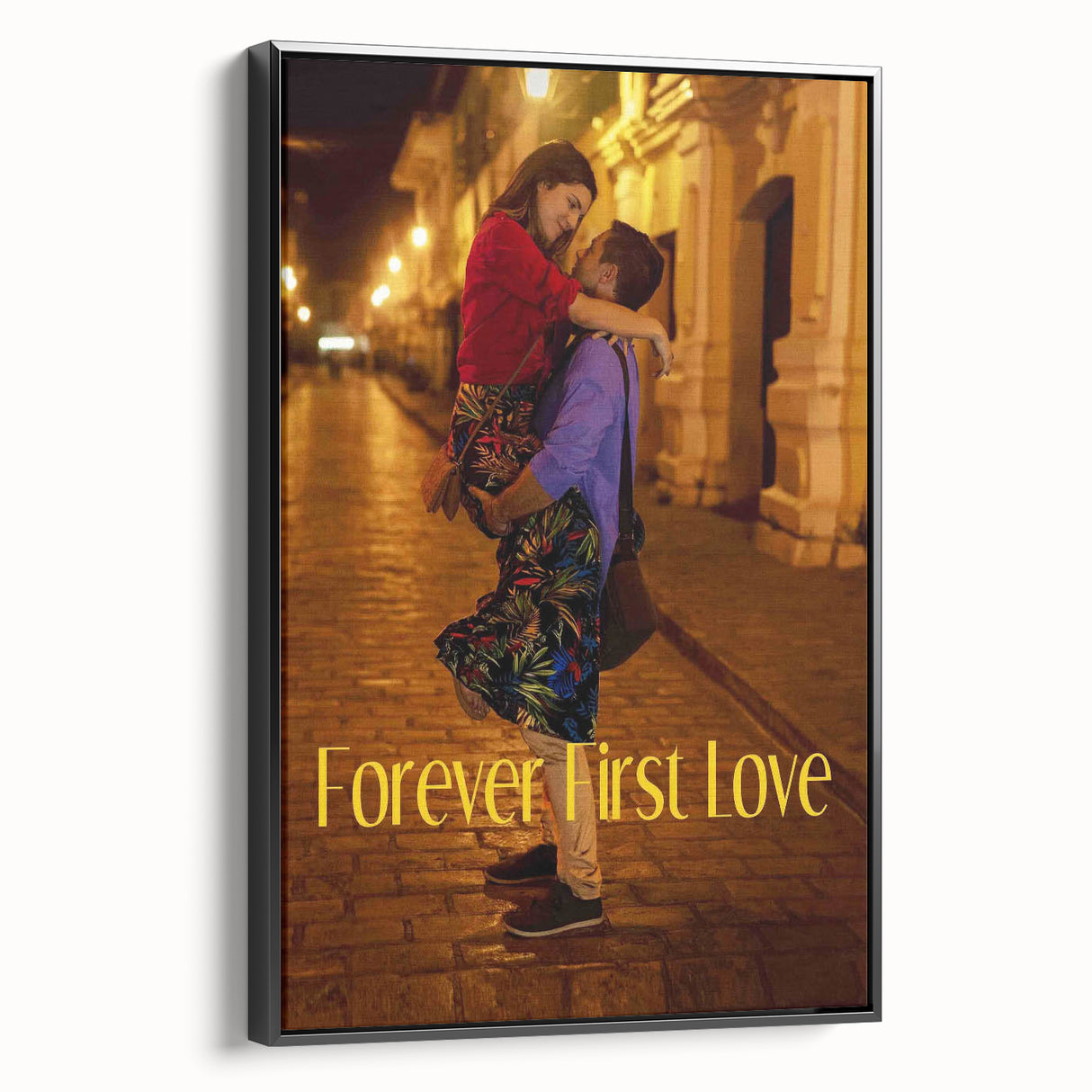 Forever First Love 2020s Vintage Movie Poster Retro Romance Art