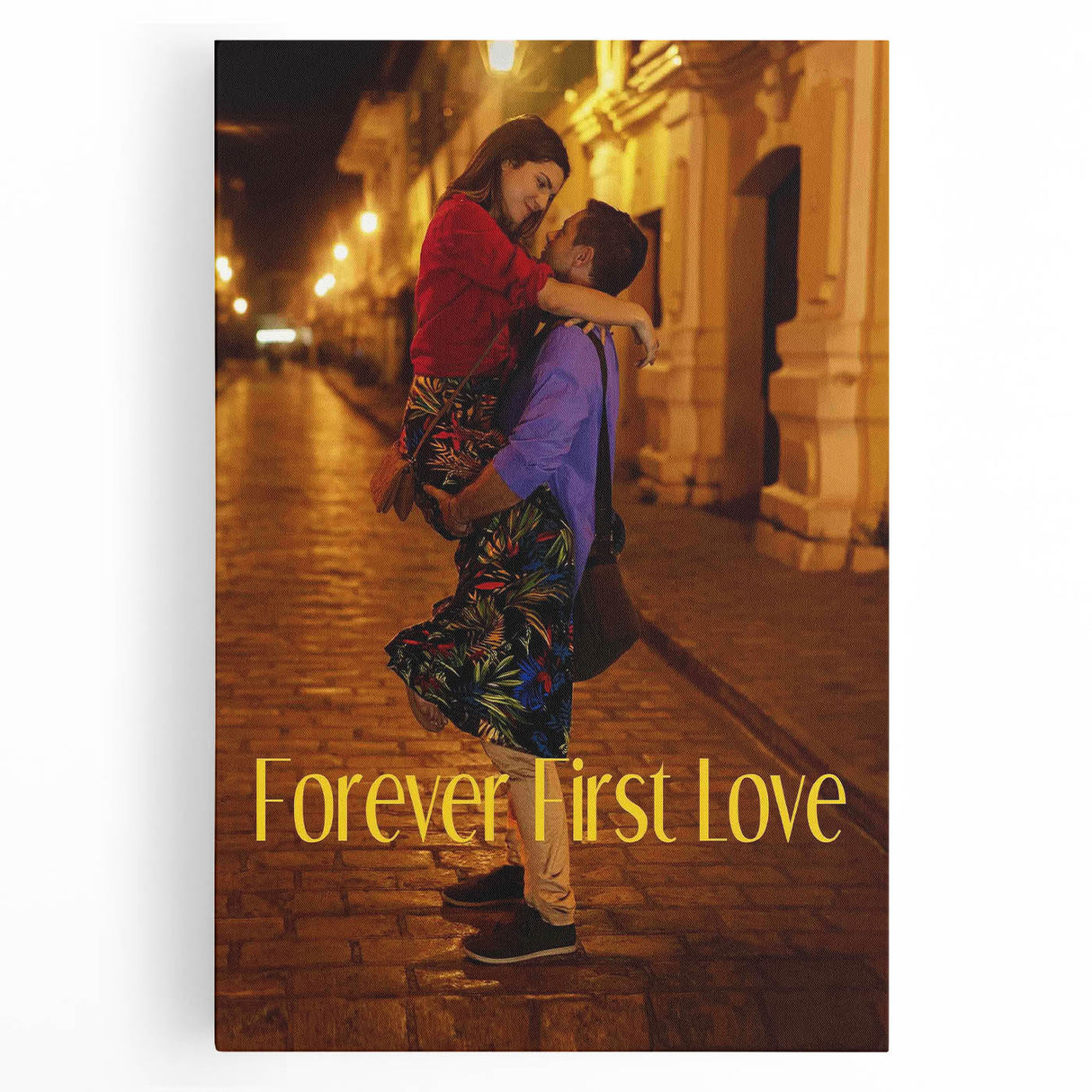 Forever First Love 2020s Vintage Movie Poster Retro Romance Art