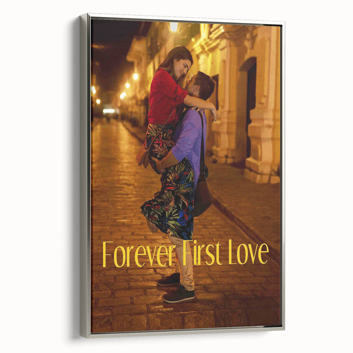 Forever First Love 2020s Vintage Movie Poster Retro Romance Art