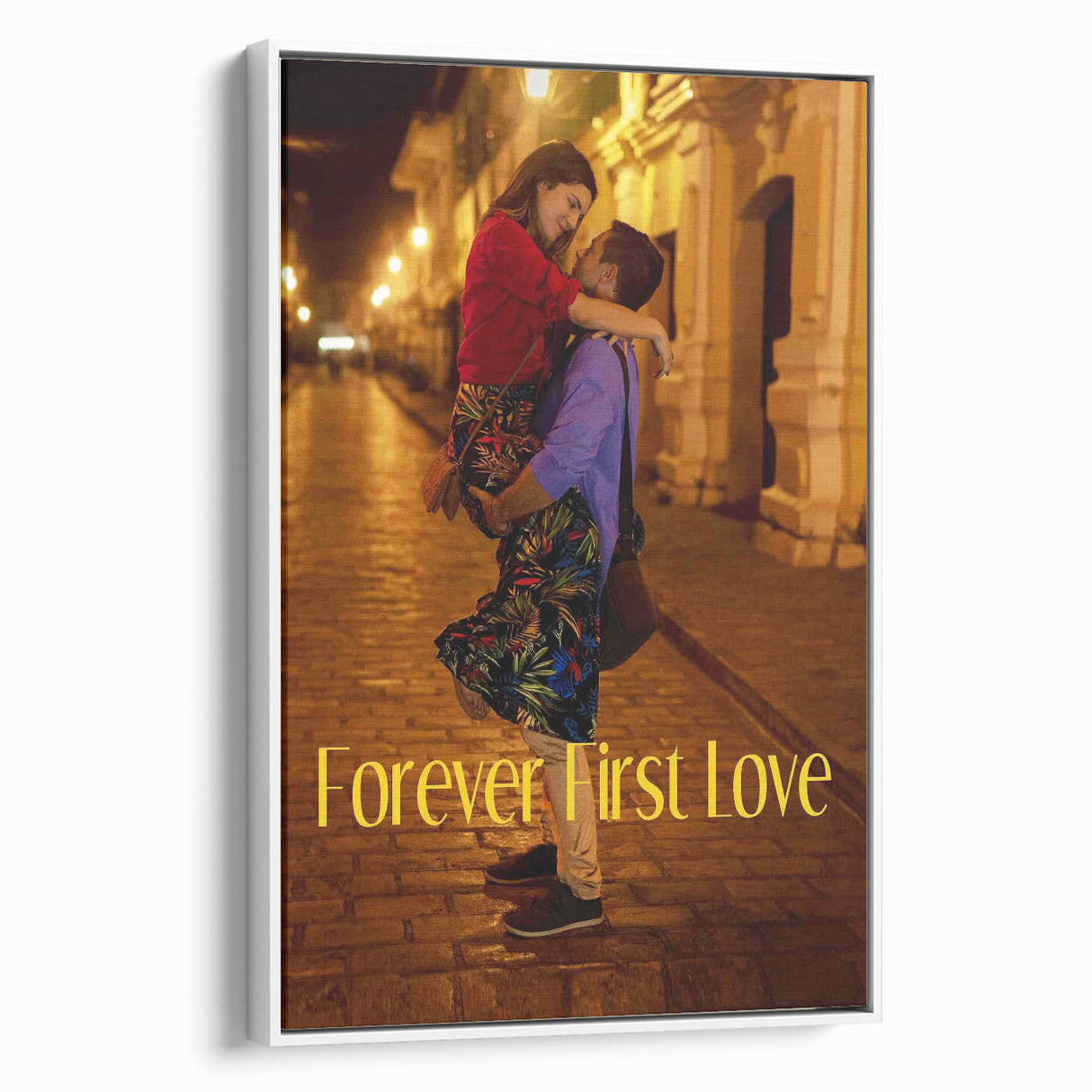 Forever First Love 2020s Vintage Movie Poster Retro Romance Art