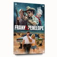 Frank & Penelope 2020s Vintage Movie Poster Retro Thriller Art